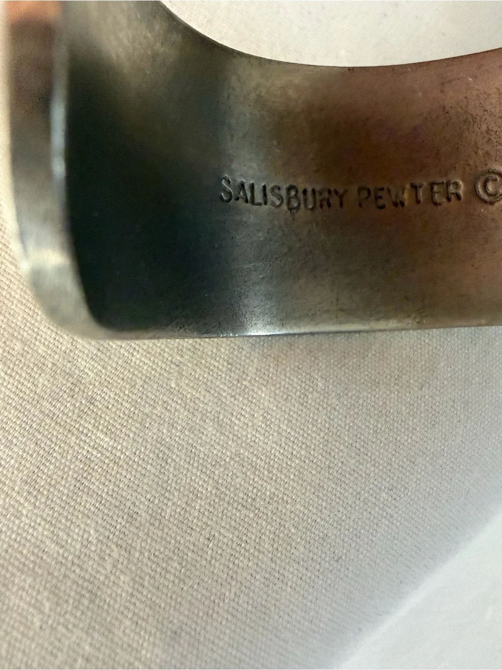 Salisbury Pewter December Narcissus Birth Month Floral Cuff Bracelet
